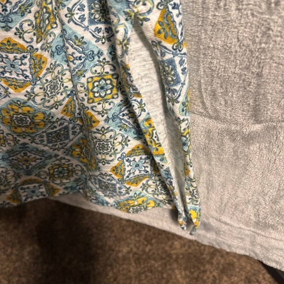 Naturals d&co. Dress size medium linen blend boat neck sleeveless  side pockets - Picture 4 of 10